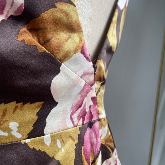 Silk Floral Dress - Picture 3 of 7